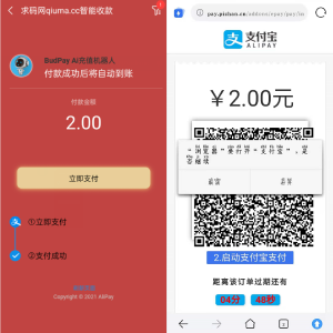 码支付系统/个码免签支付/支付宝H5免输入金额/微信免签约/APP监控