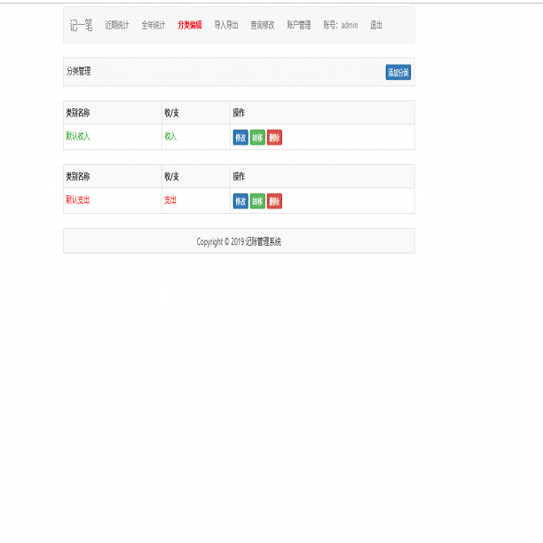 PHP在线记账理财管理系统源码|个人理财系统|记账系统|进销存系统