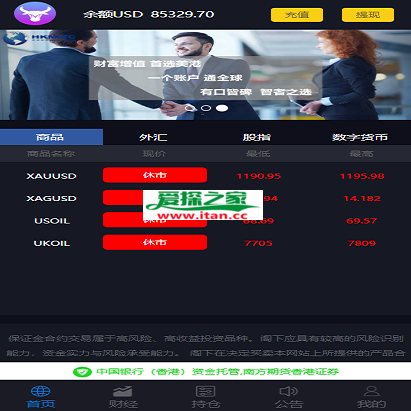 【美金点位盘】金融外汇交易所带风控功能[已测试]