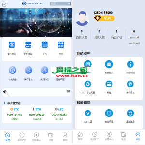 全新二开BTC矿机/算力合约/多语言云矿机区块链系统
