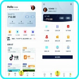 抖音快手点赞关注任务系统带余额宝/短视频任务平台/抖音任务平台/任务悬赏平台