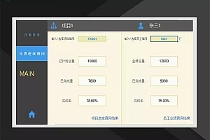 业绩指标进度–统计查询工具Excel模板