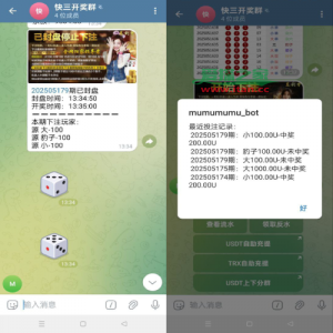 飞机快三游戏/telegram快三游戏/手动上下分