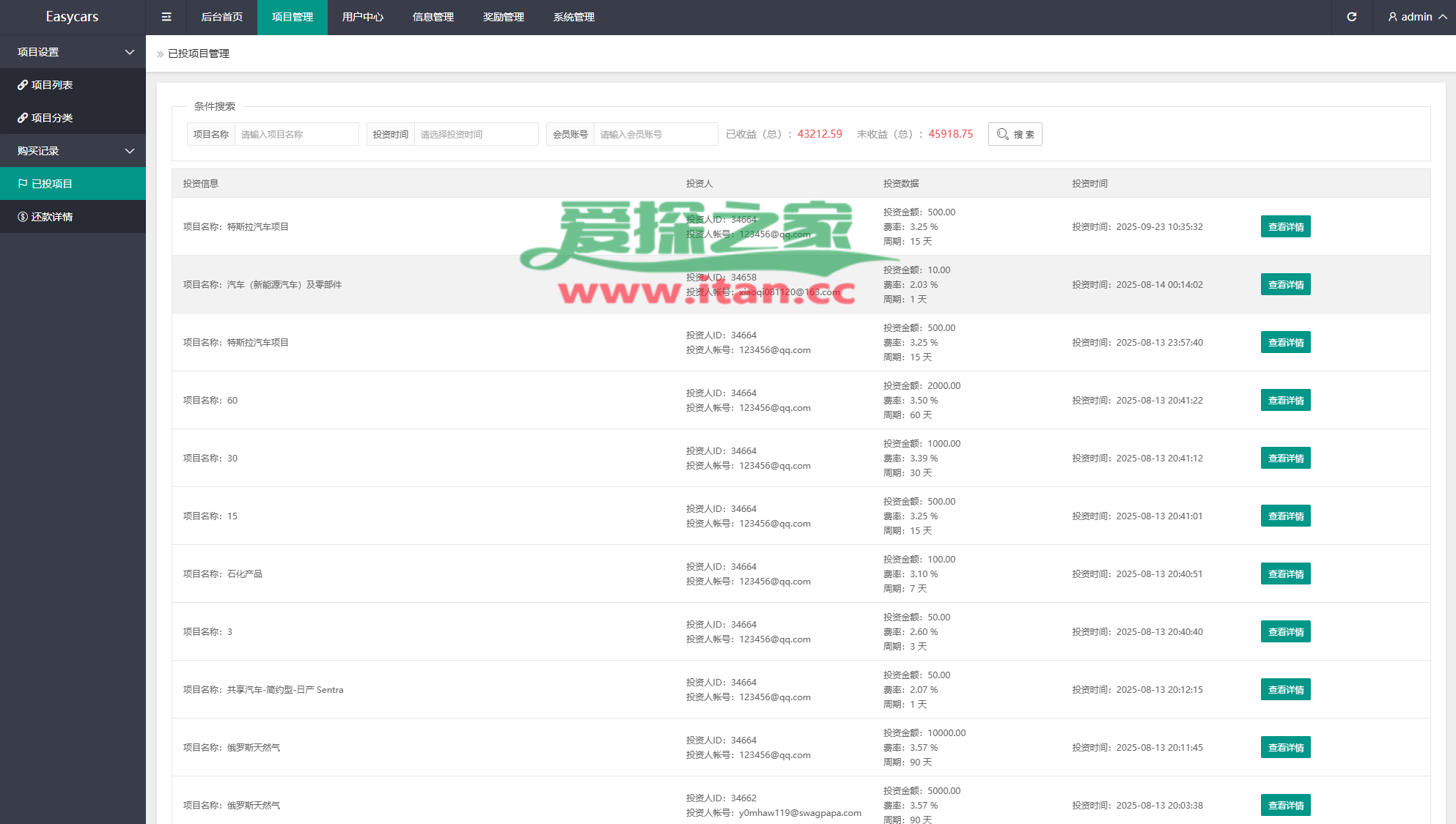 多语言投资理财系统/新能源投资返利/海外投资众筹系统