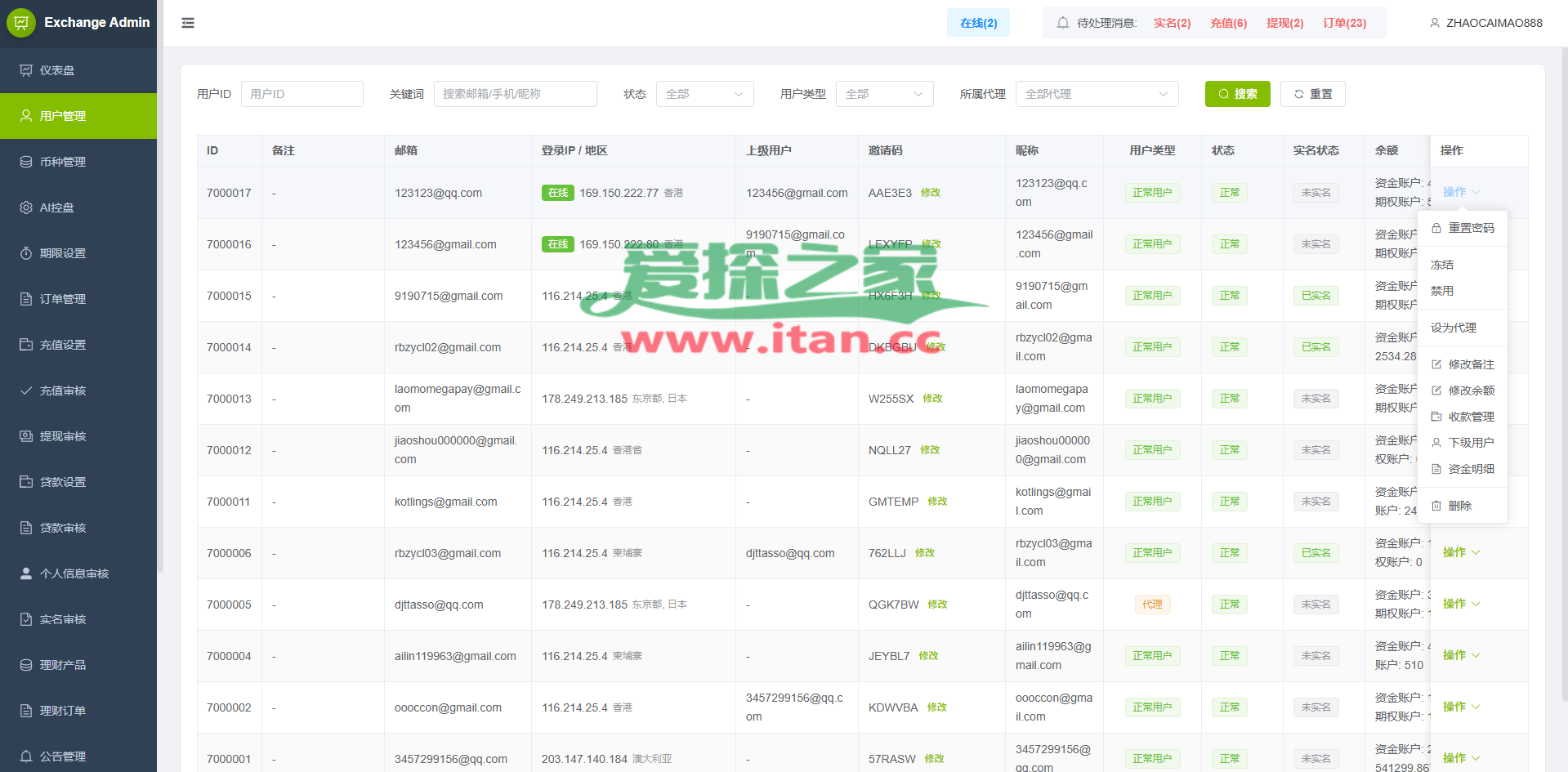 多语言PC/H5版st7交易所/美股/外汇/理财/贷款/K线控制